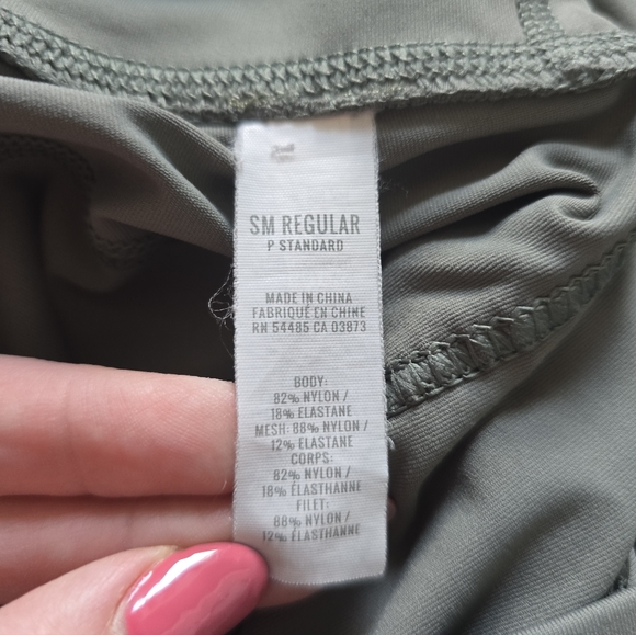 Aerie Chill Play Move Mesh Leggings Small Sage Green - Picture 6 of 7